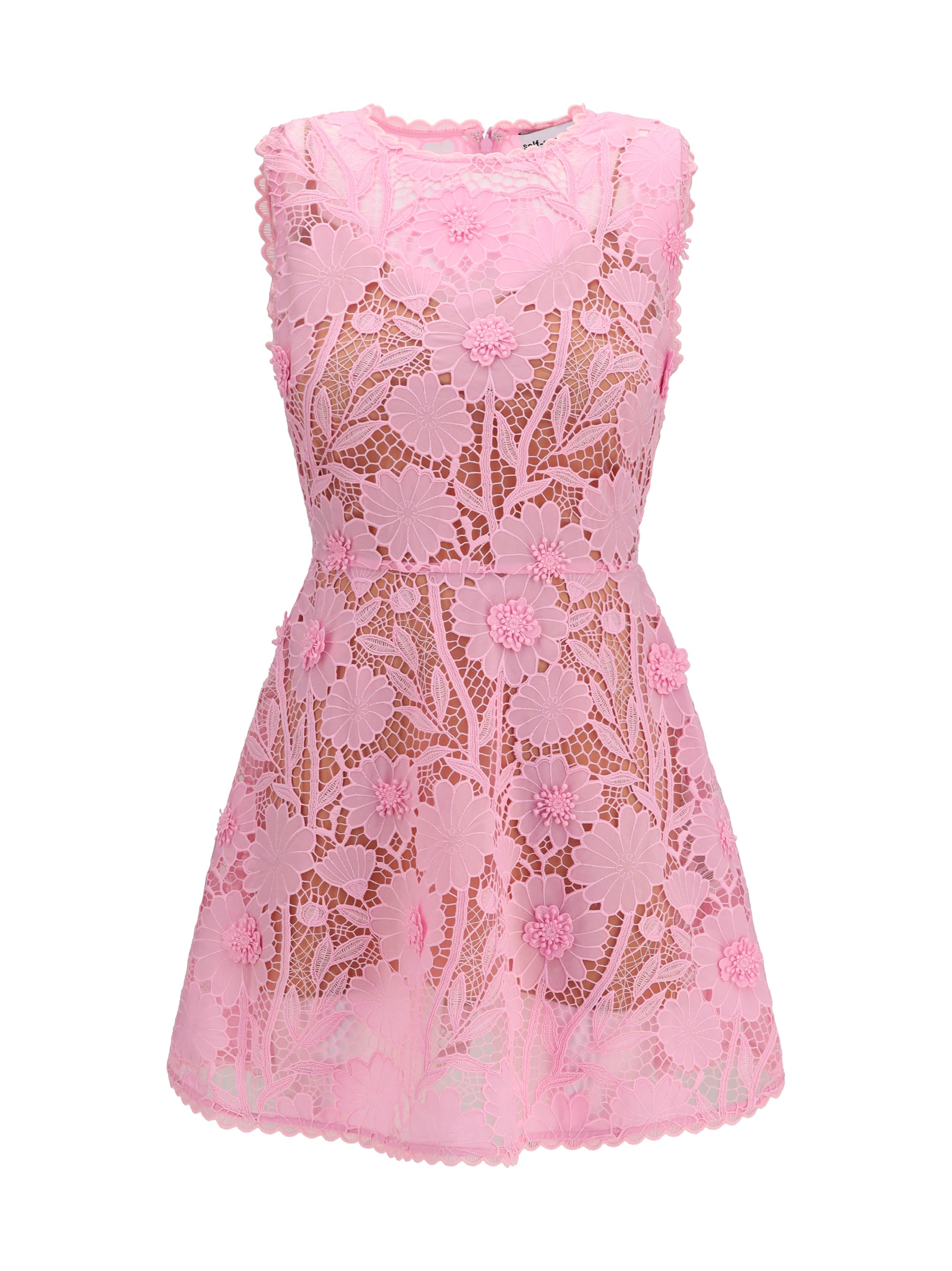 Floral Lace Dress — Pink