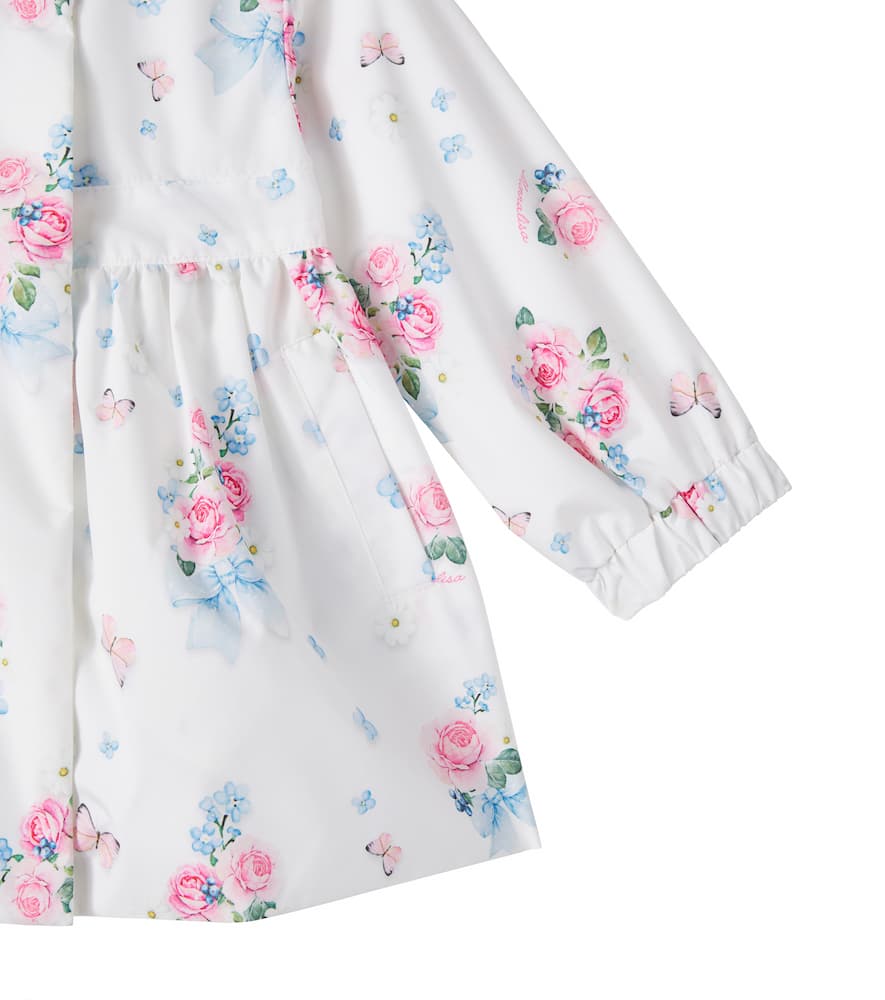 Floral raincoat