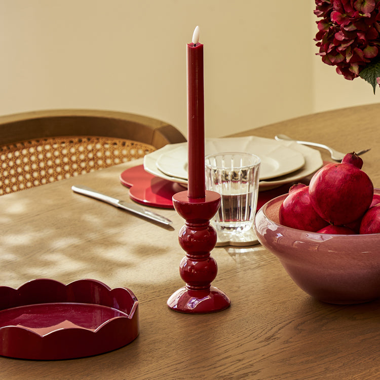 Cherry Wax LED Candles - Set of 2