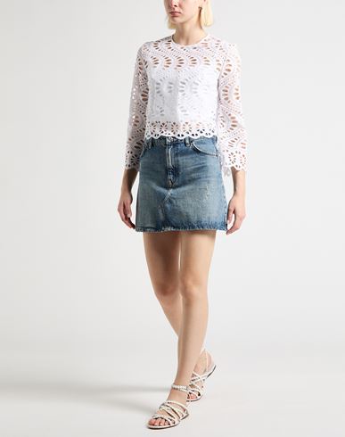 Woman Top White Size S Cotton