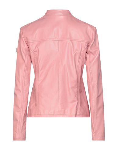 Woman Jacket Pink Size 6 Leather