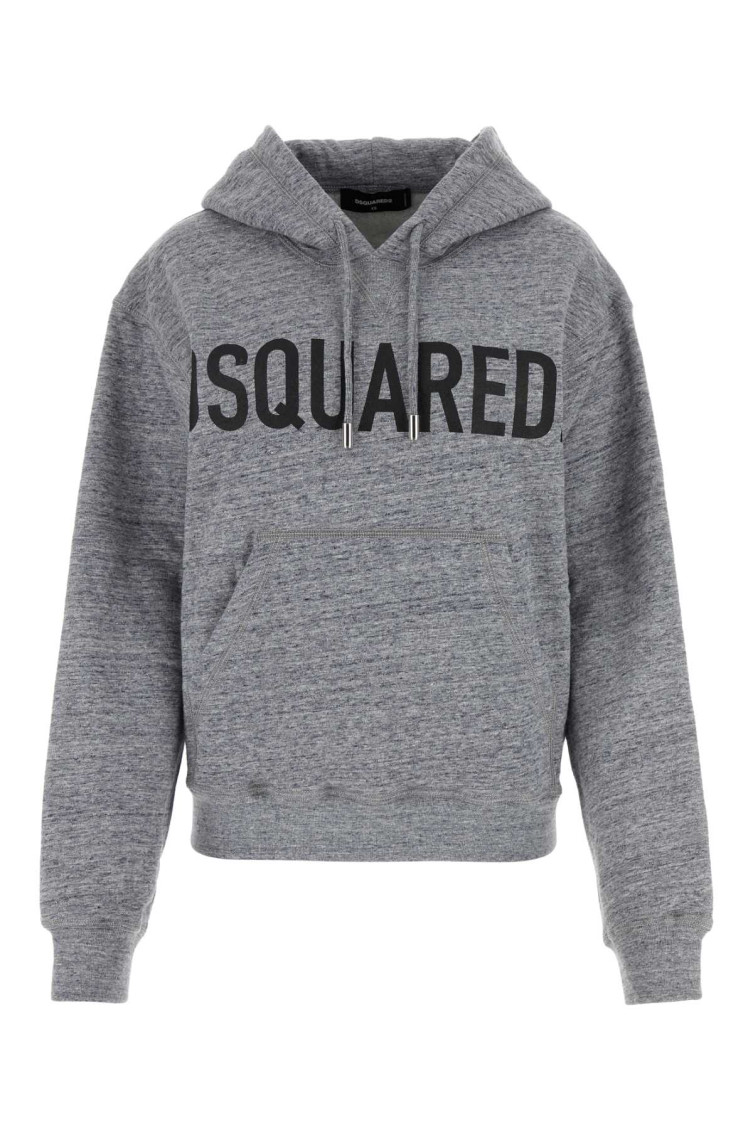 Melange Grey Cotton Sweatshirt