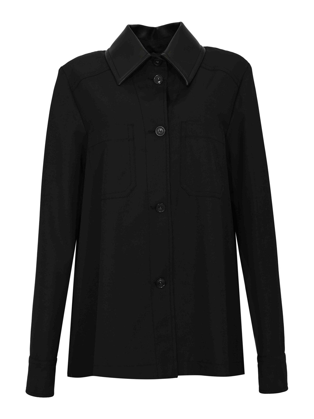 Spx Superb Cotton Overshirt With Pleated Back