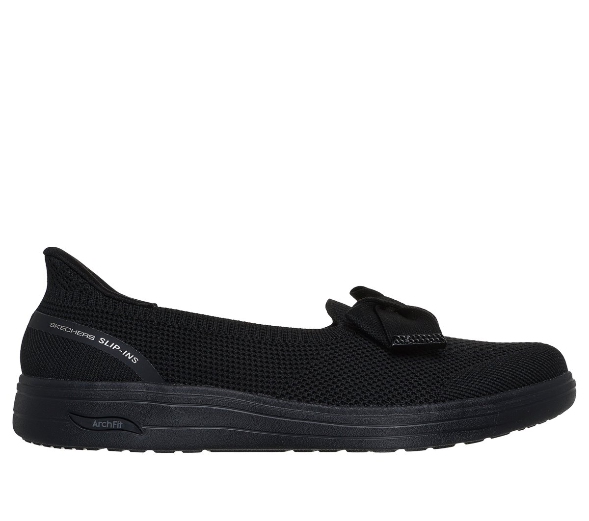 Skechers Women's Slip-ins: Arch Fit Inspire - Gemma Flats in Black, 2, Vegan