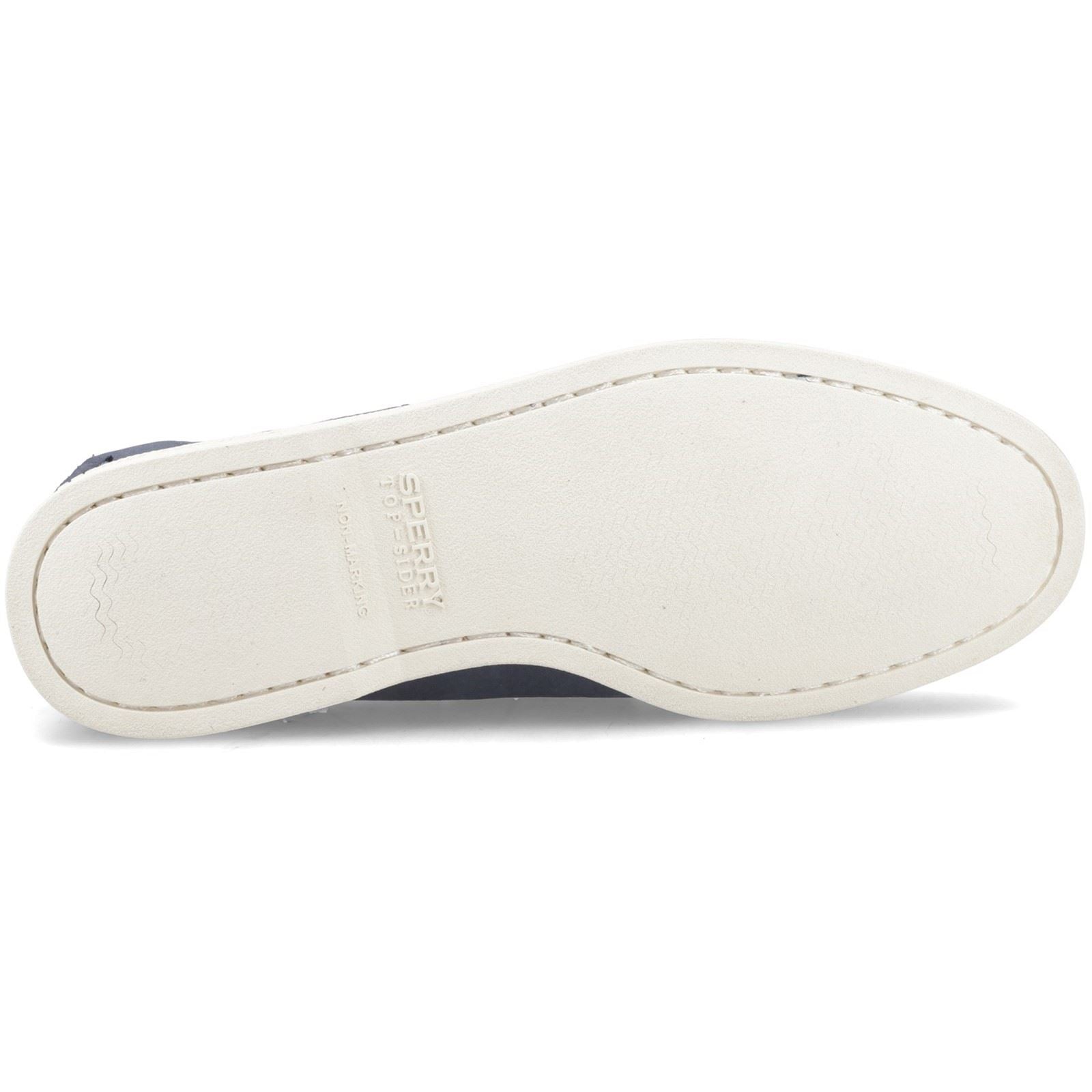 Sperry Authentic 2 Eye Leather Men's Dark Blue Boat Shoe