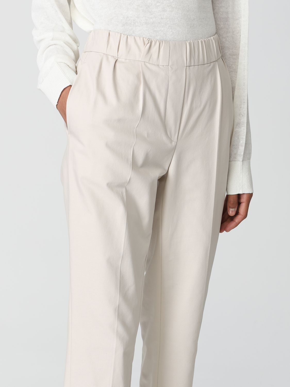 Pants Woman color Beige