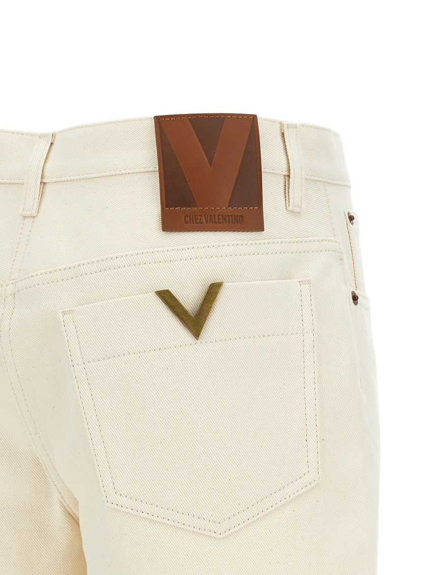 Beige VGold Shorts