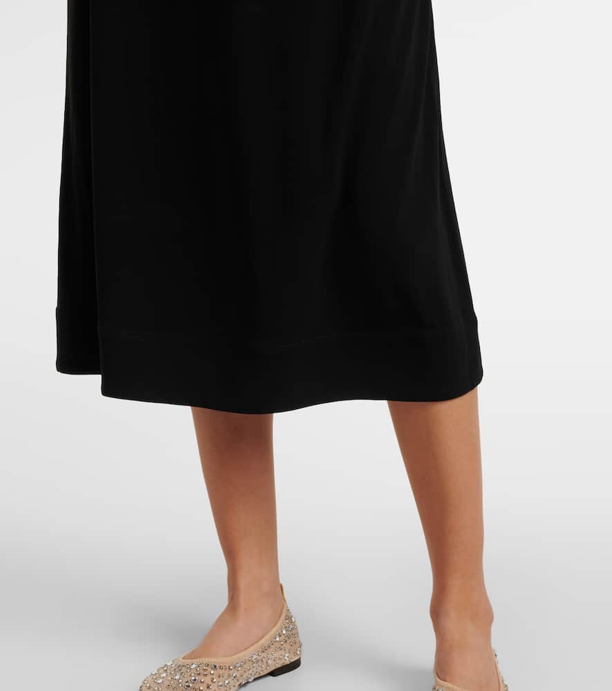 Belted jersey shirtdress