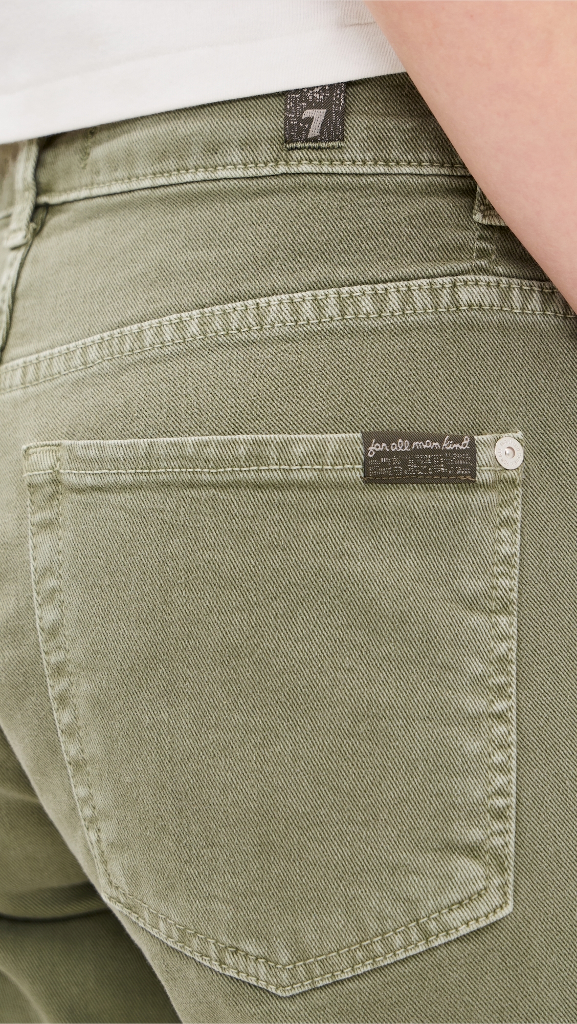 Calie Straight Ankle Jeans Army
