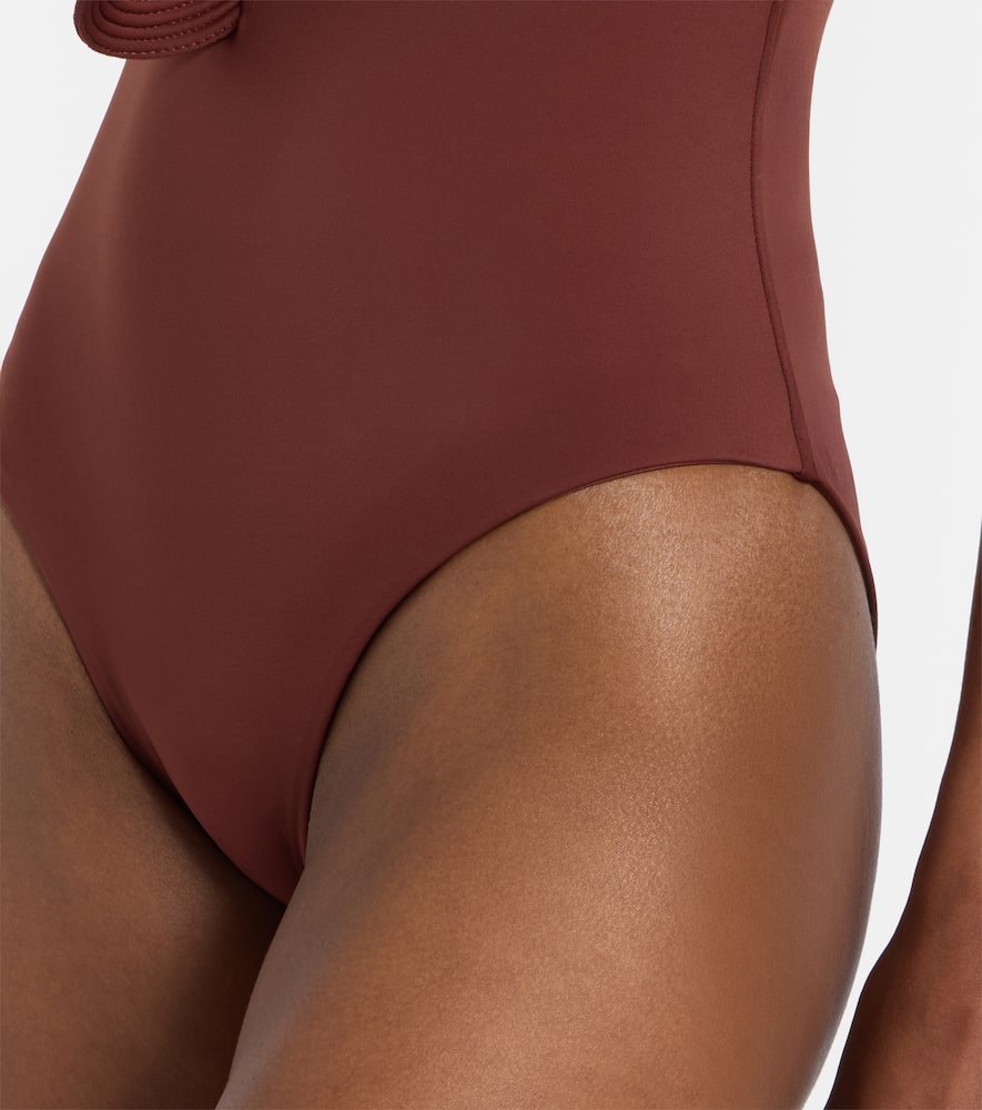 Boleros asymmetric ruffled swimsuit