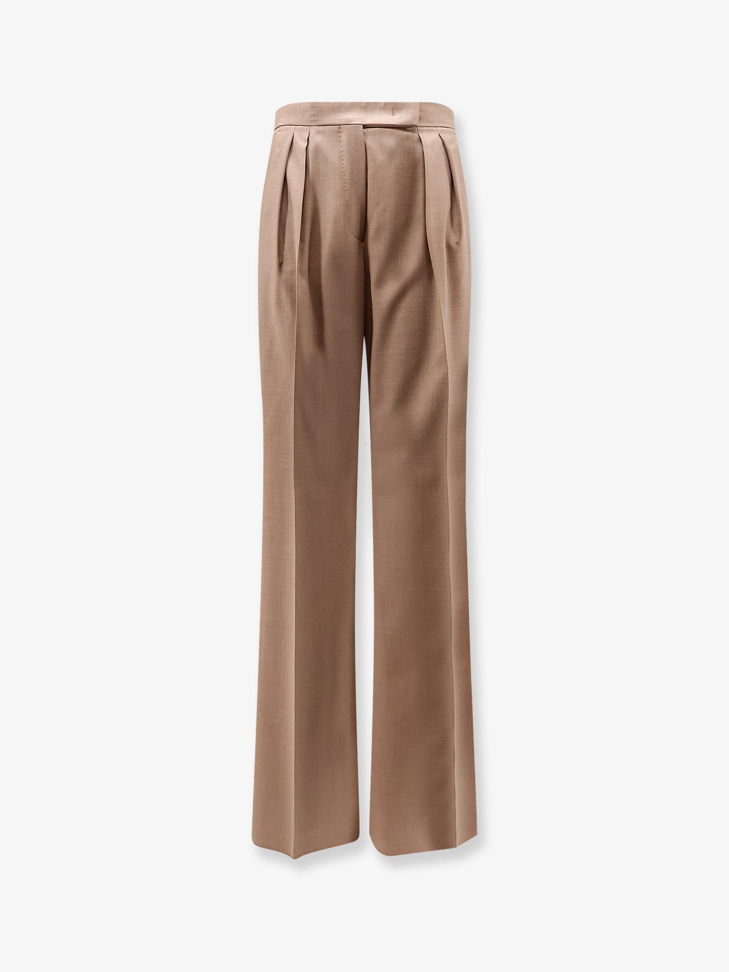 Virgin Wool Trousers — Brown