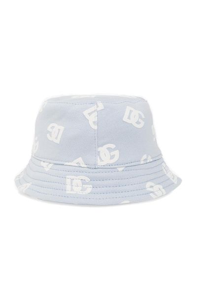 Dolce & Gabbana Kids All-Over DG Logo Printed Bucket Hat