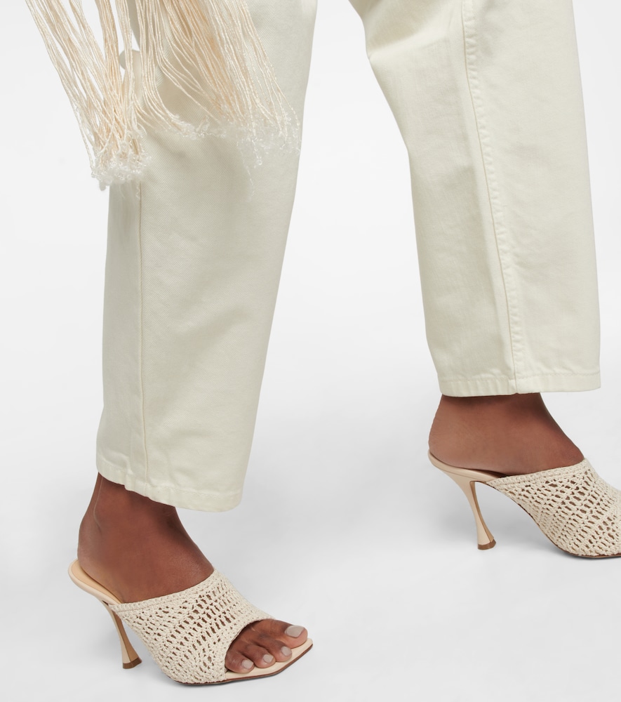 High-rise straight jeans