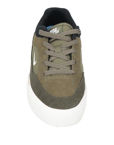 Woman Sneakers Military green Size 5.5 Leather, Textile fibers