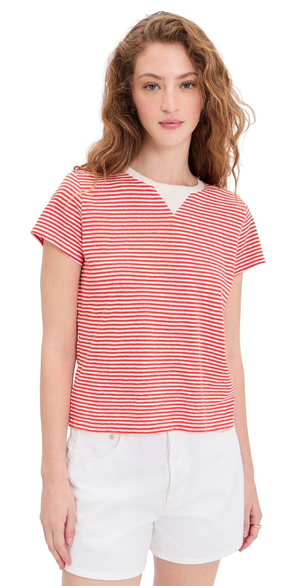 Classic Tee Bright Poppy/Cream