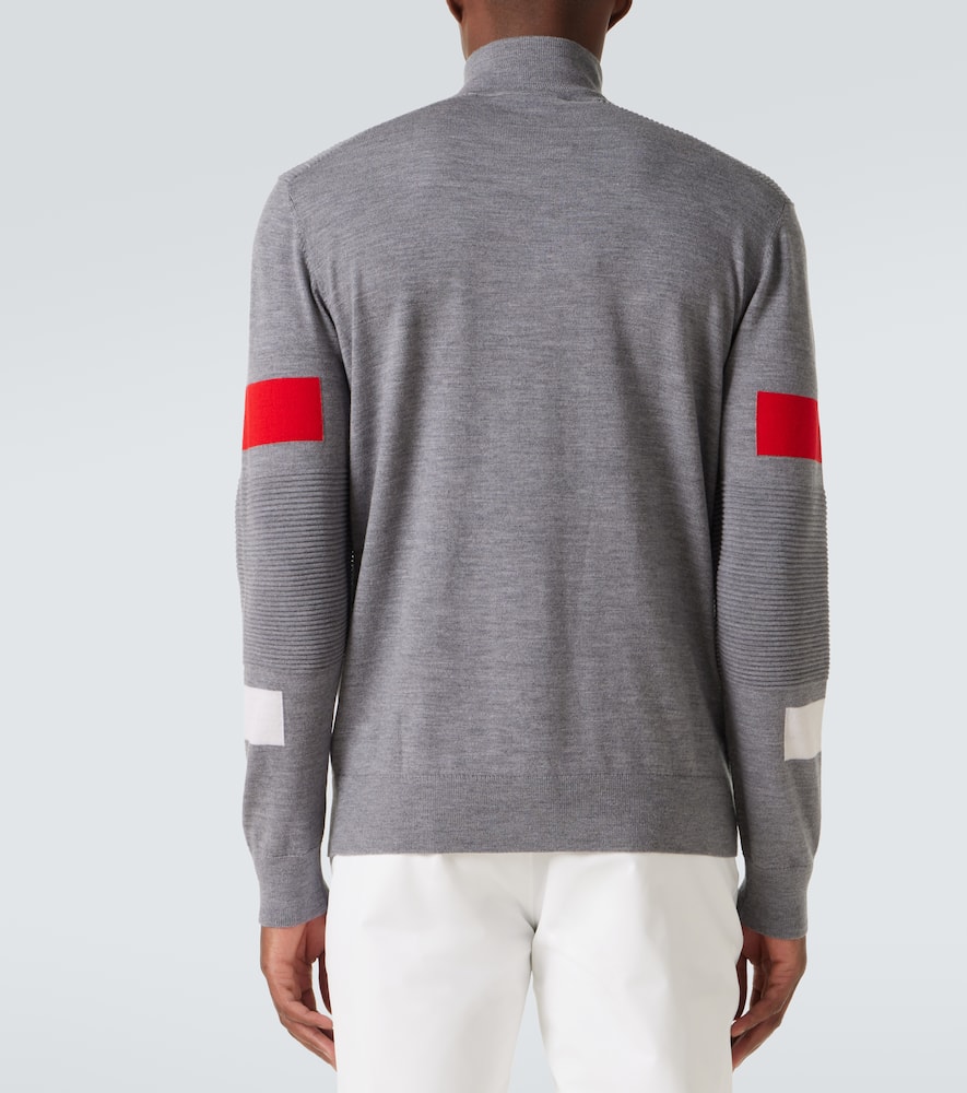 Hupert wool half-zip sweater