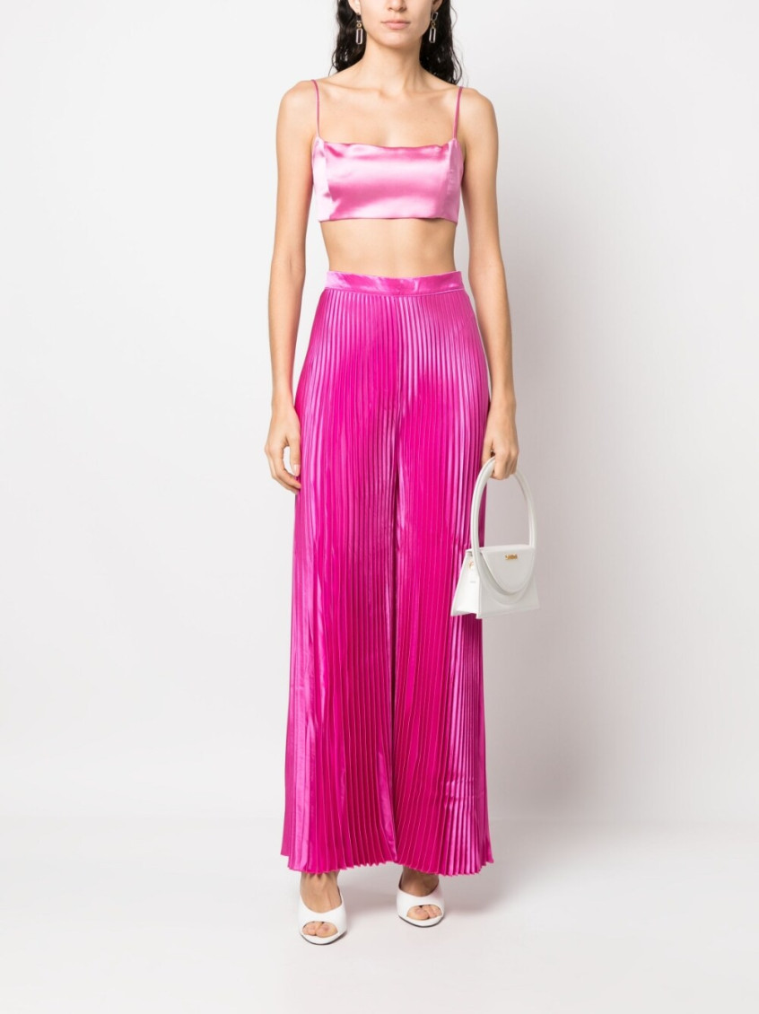 High waisted wide leg pants