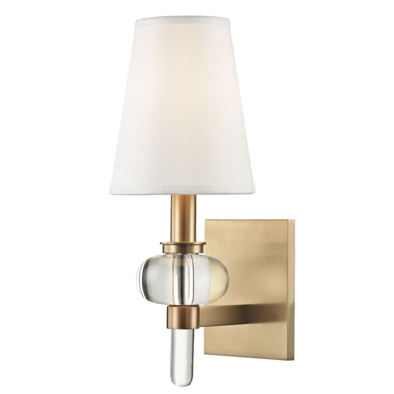 Luna 14" Wall Sconce in Aged Bra