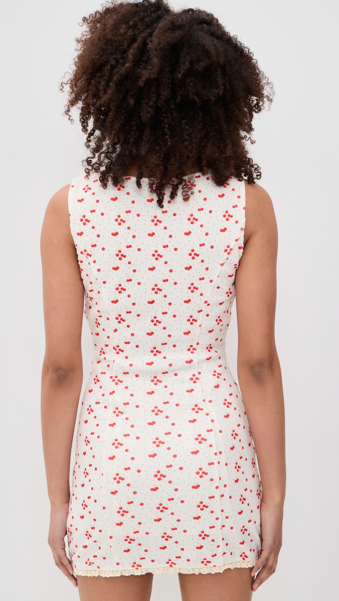 Floral Mini Dress Cream