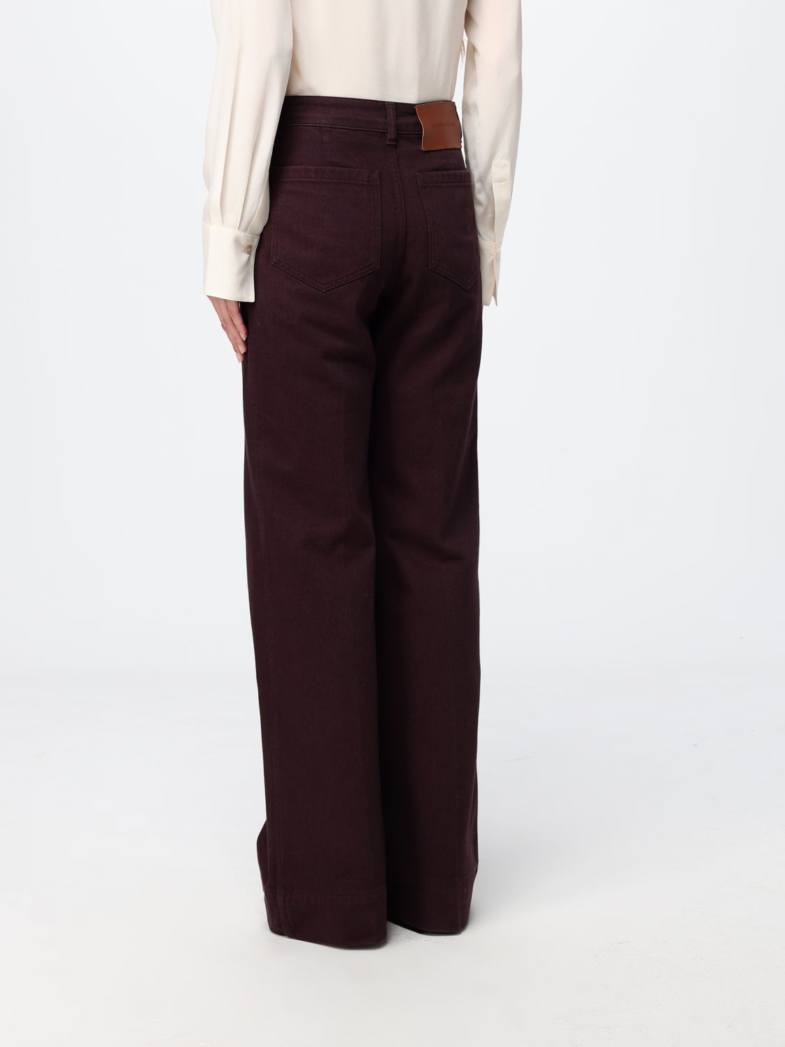Jeans Woman color Violet