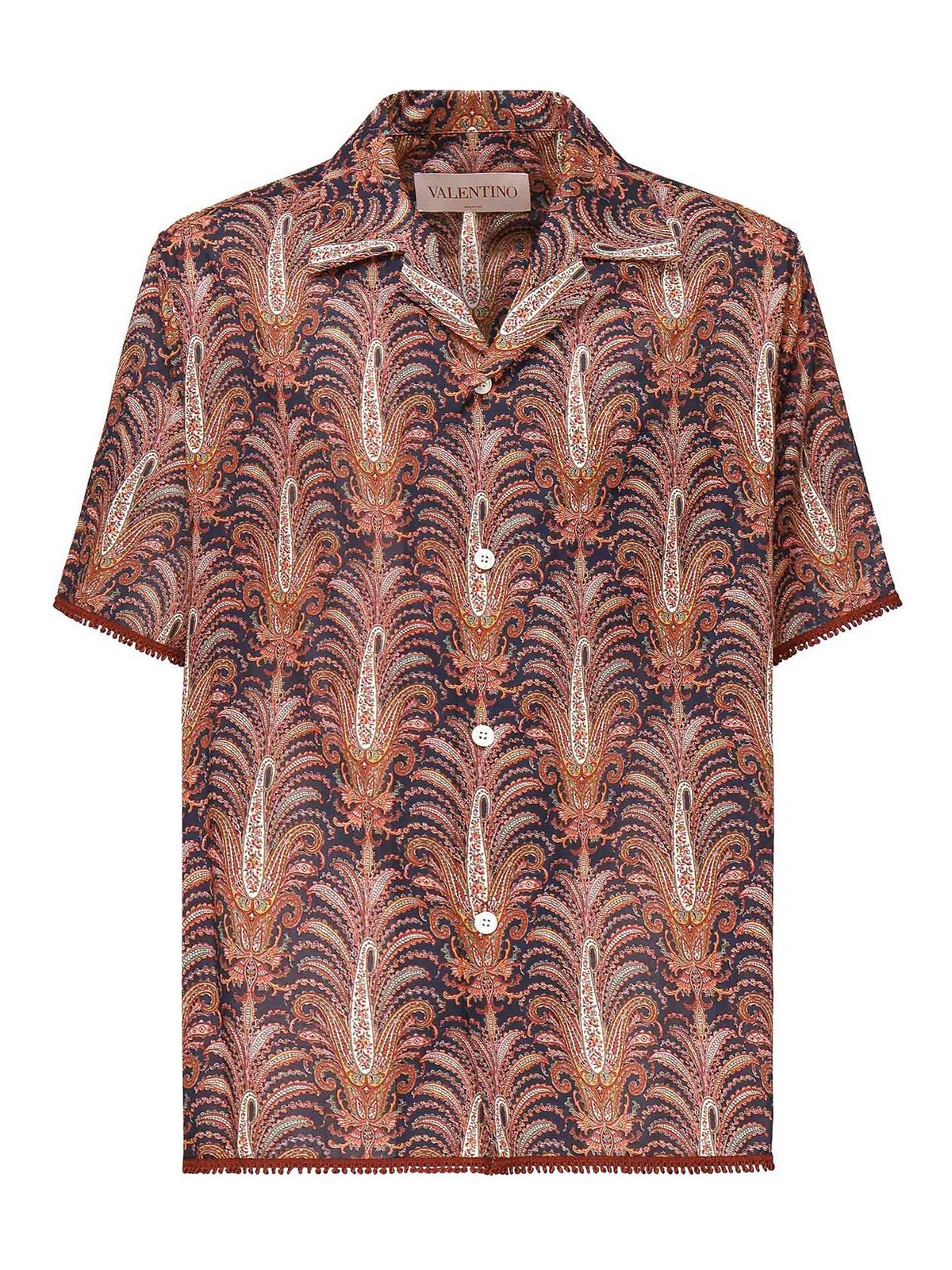 Cotton Shirt With Graphic Print
