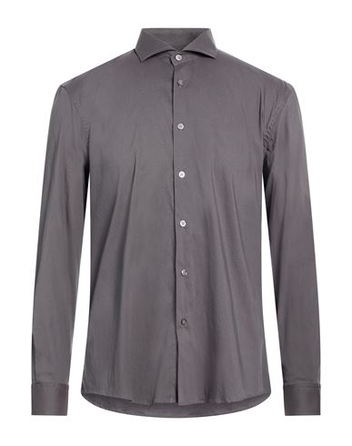 Man Shirt Charcoal Size 17 Cotton, Elastane