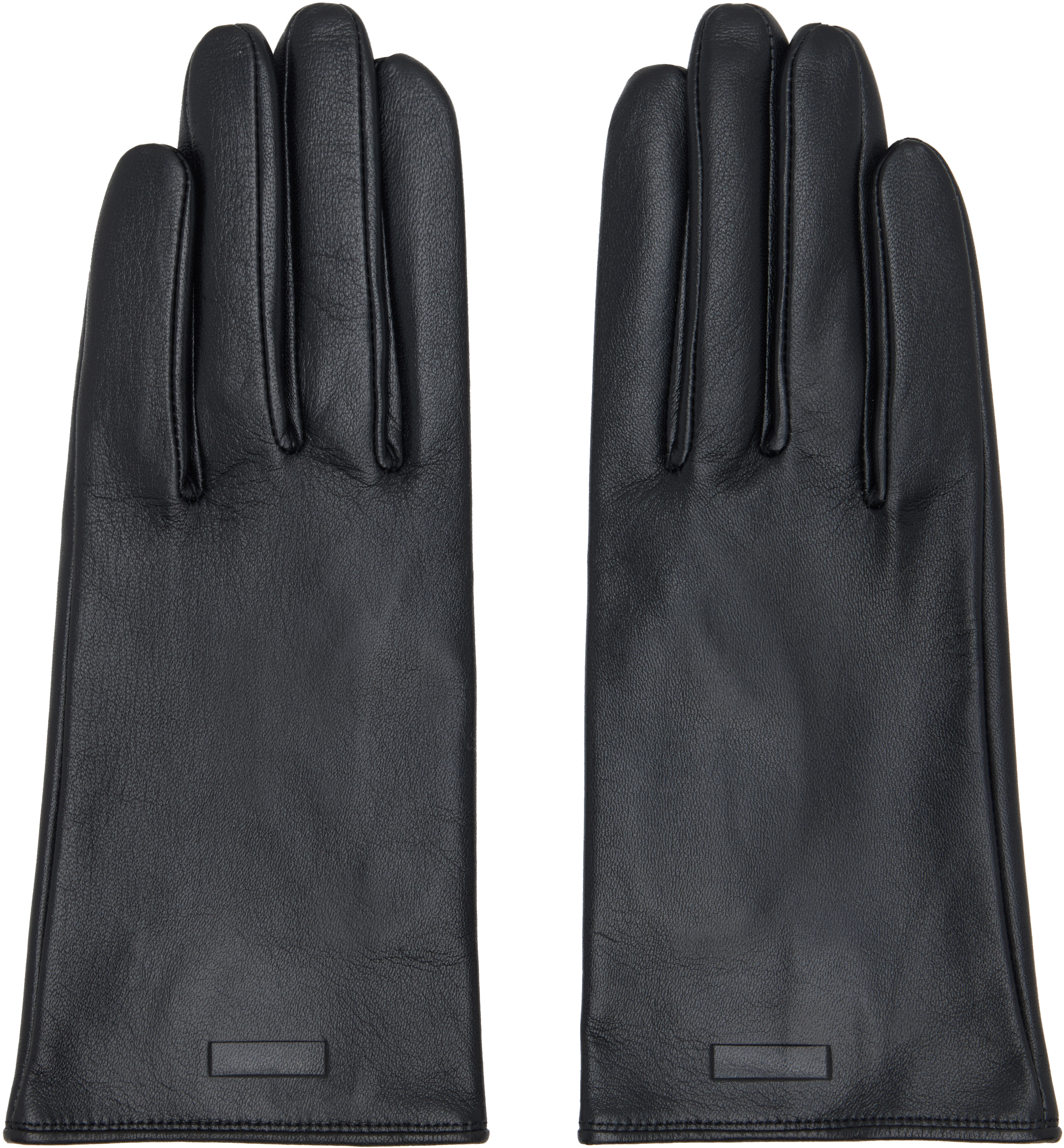 Black Leather Gloves