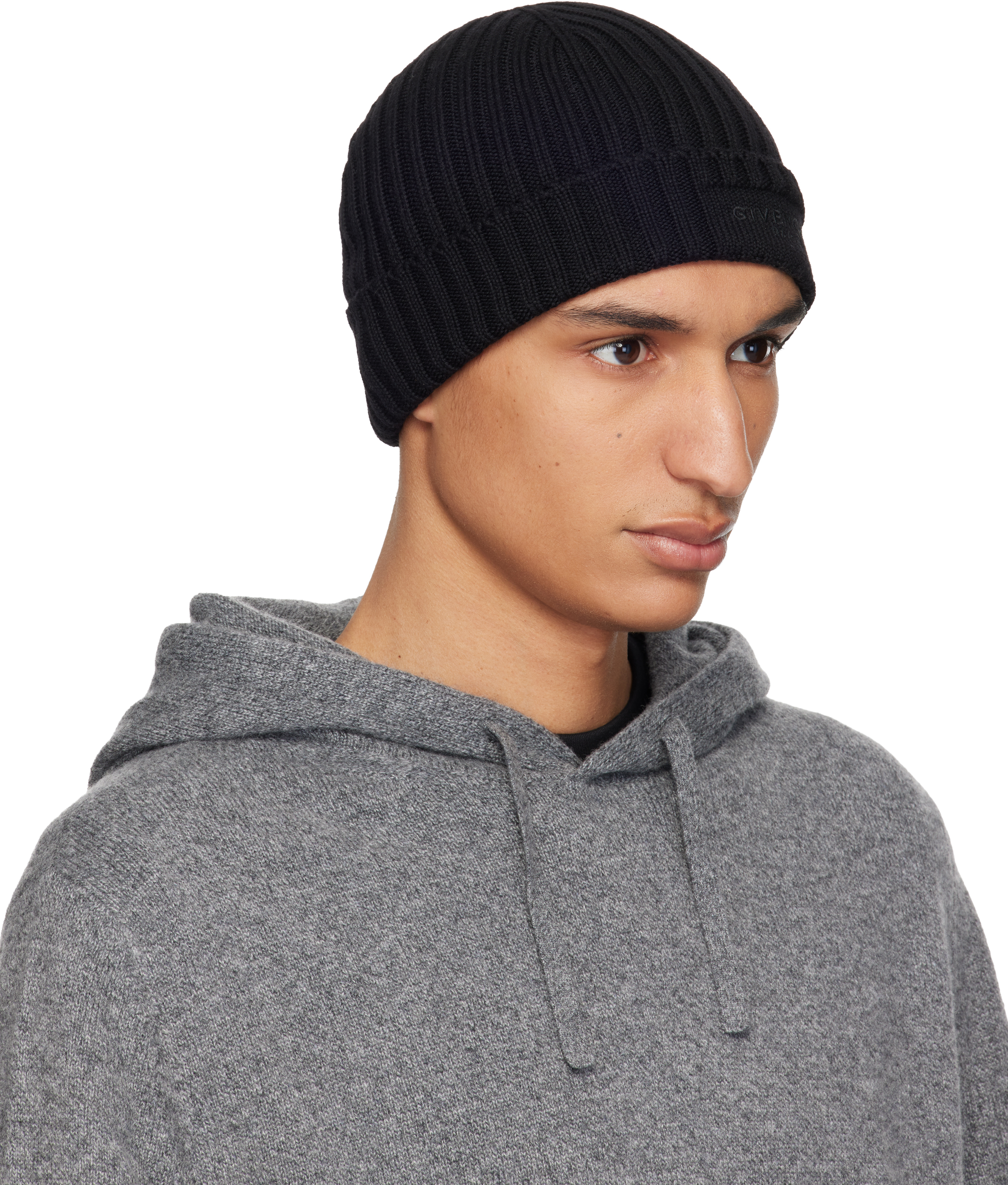 Black Wool Beanie