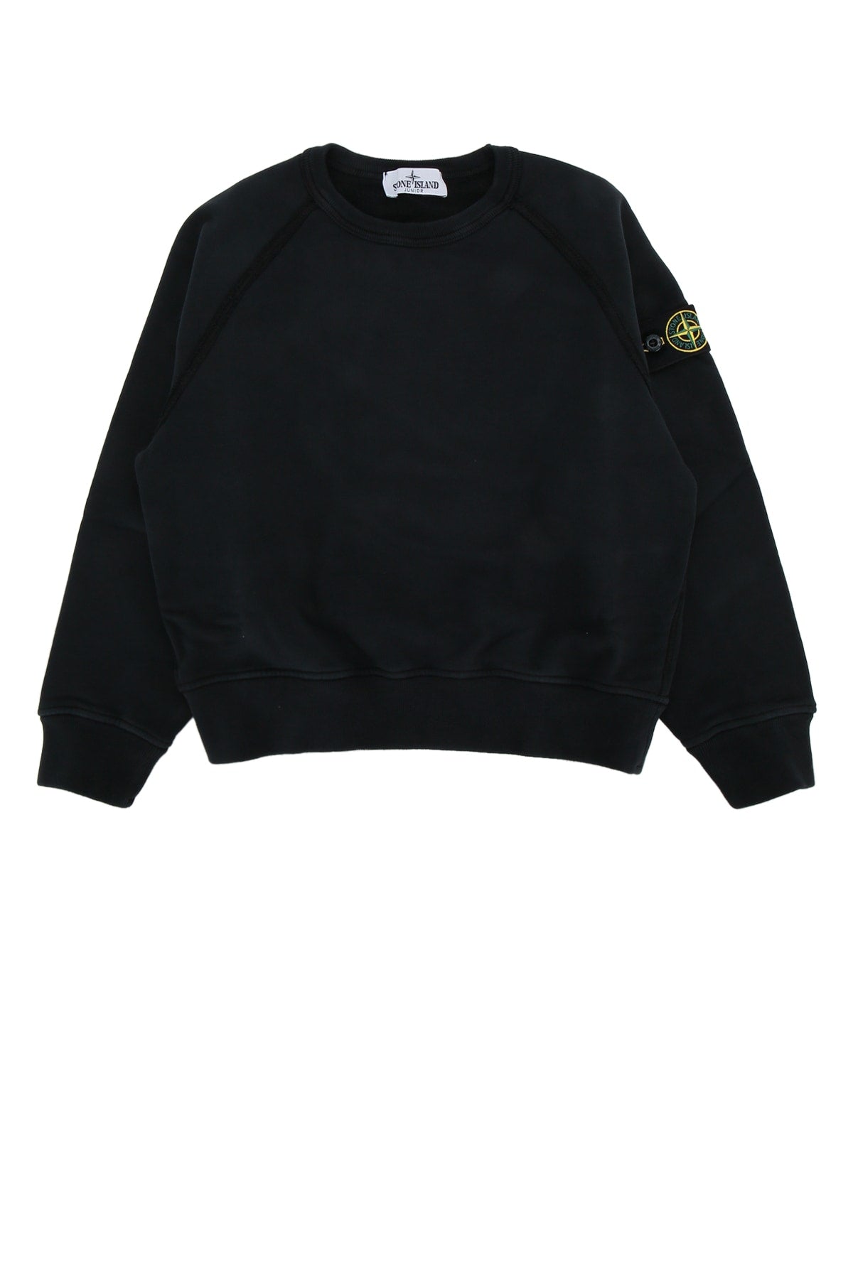 Logo-Embroidered Cotton Sweatshirt — Black