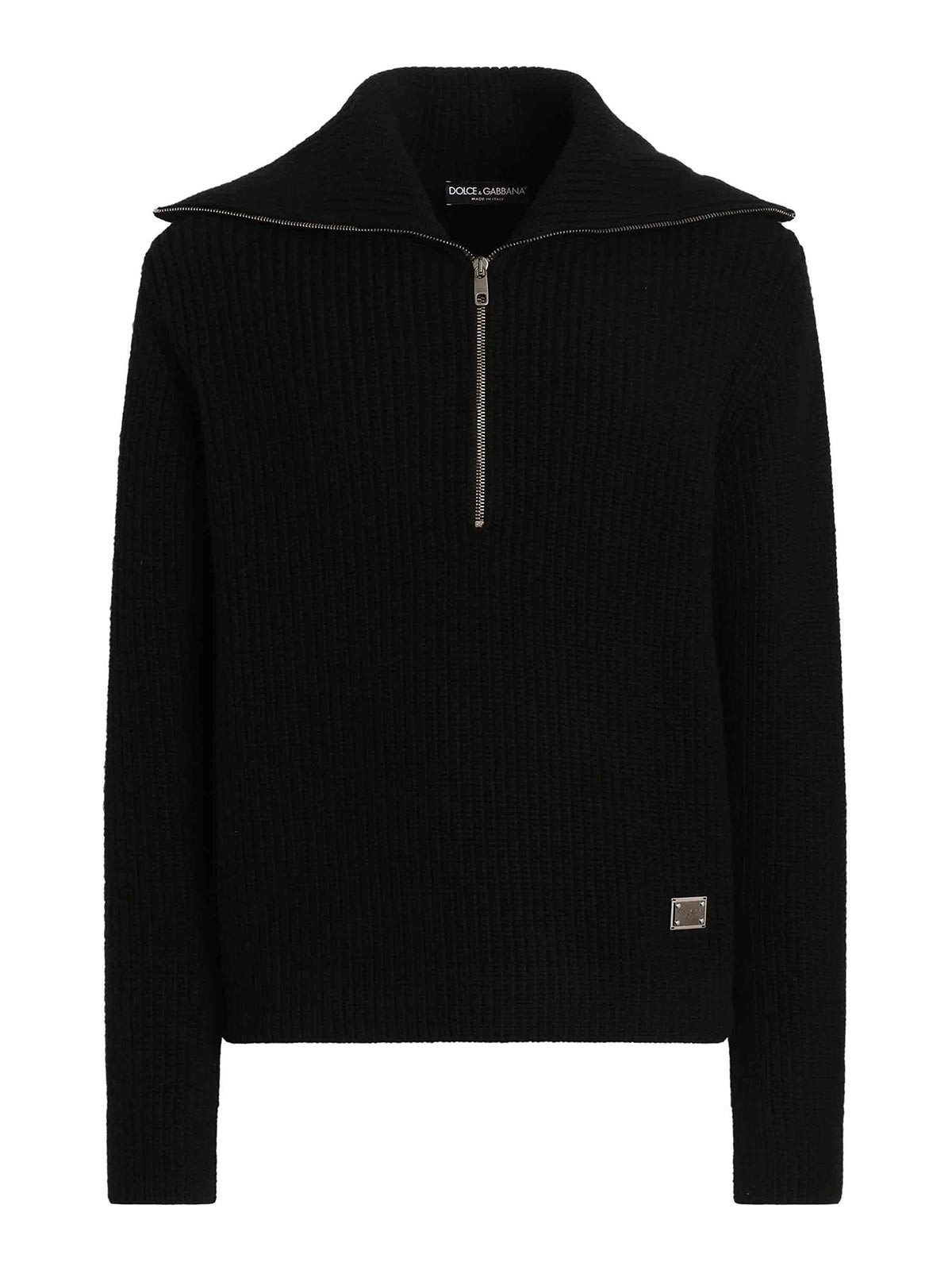 Wool Sweater With Wide Collar