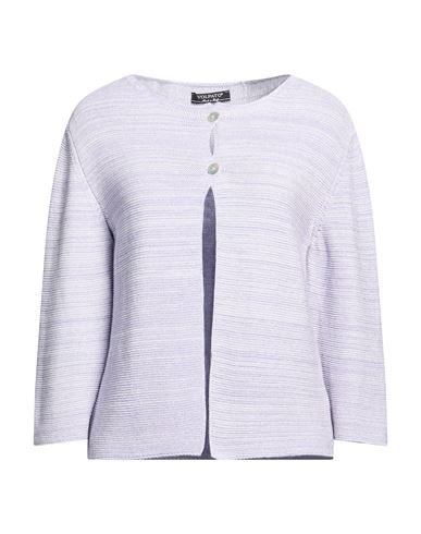 Woman Cardigan Lilac Size 10 Viscose, Polyamide, Cotton, Synthetic fibers, Metallic fiber