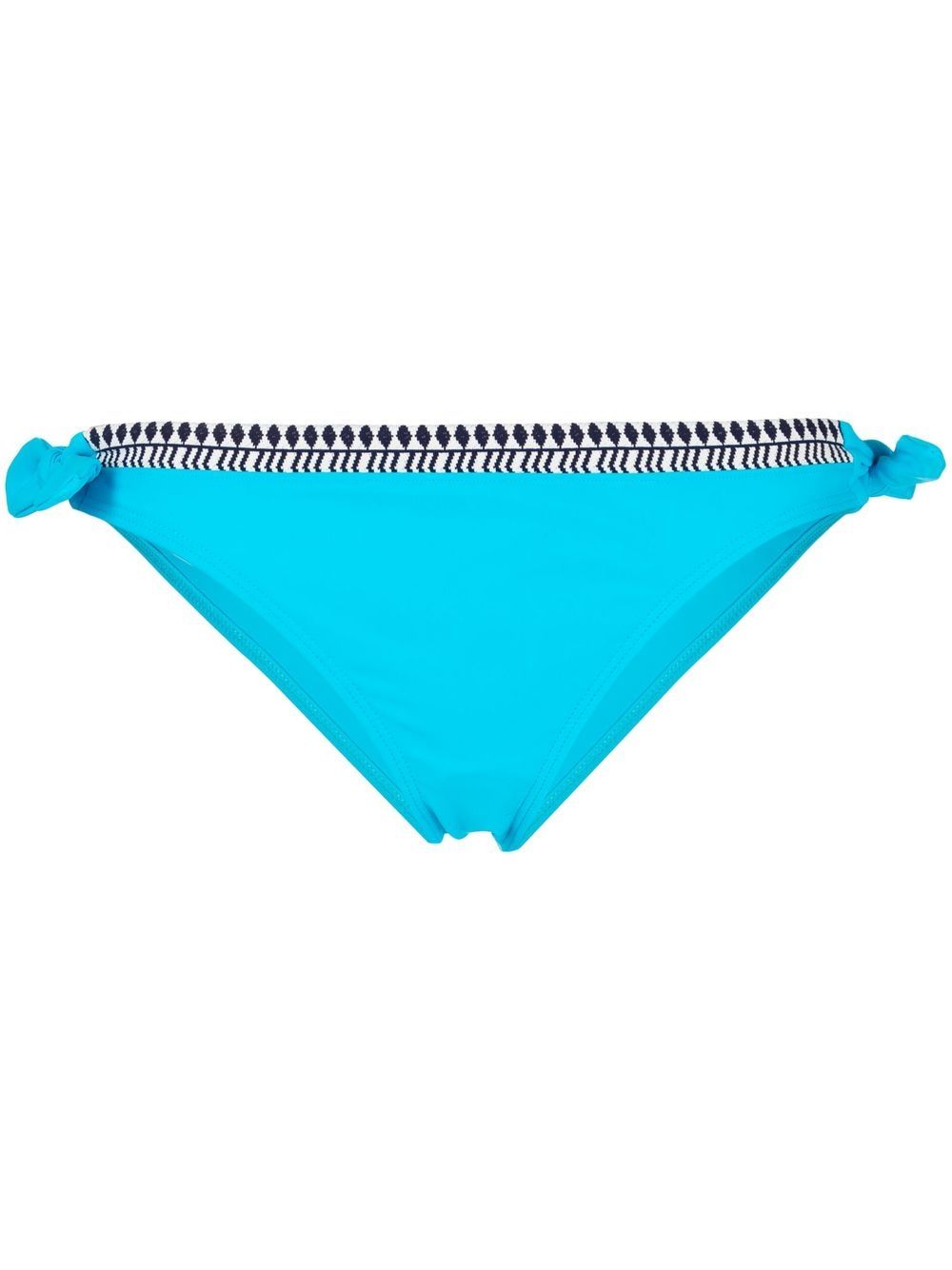 Lena contrast-trim bikini briefs - Blue