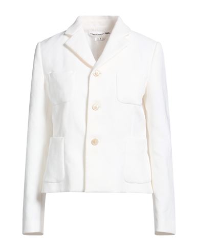 Comme Des Garçons Woman Blazer White Size M Polyester