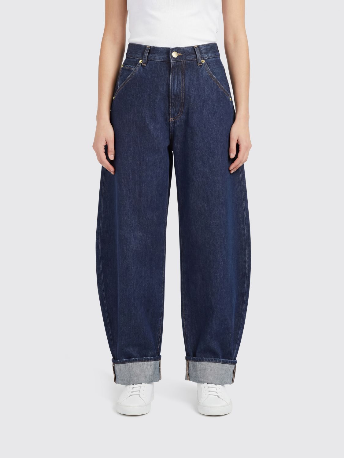 Pants Woman color Blue