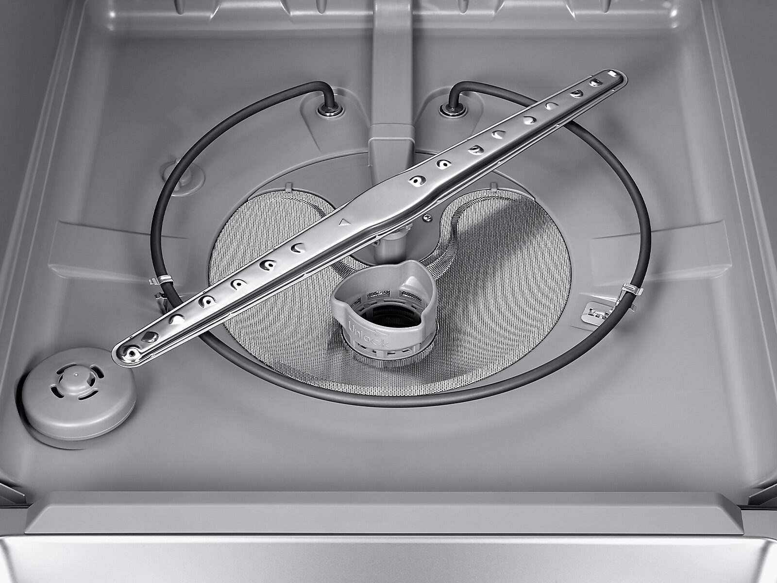 Fingerprint Resistant 53 dBA Dishwasher with Height-Adjustable Rack in Silver(DW80CG4021SRAA)