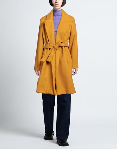 Woman Coat Marigold Size ONESIZE Polyester, Viscose, Elastane