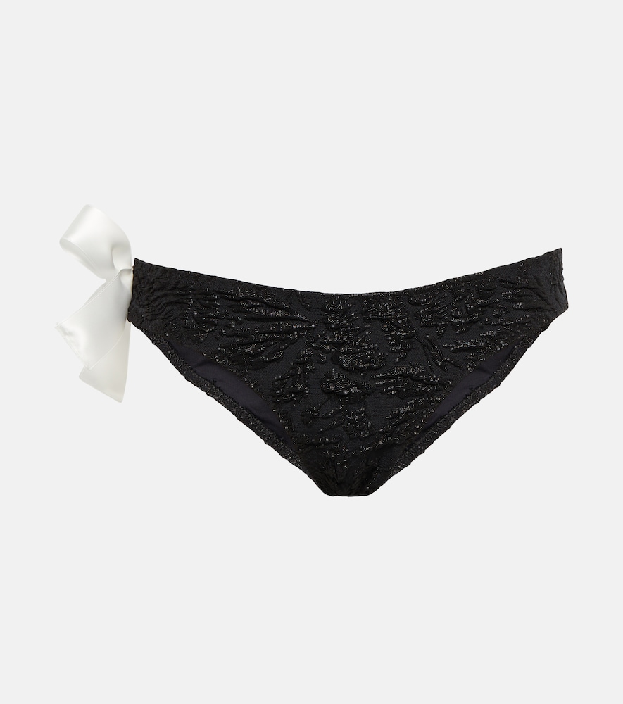 One-shoulder bow bikini bottoms
