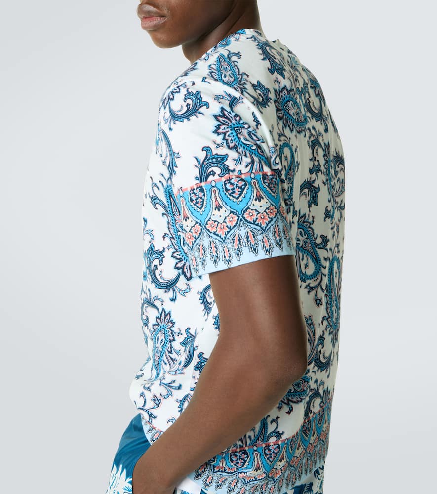 Paisley cotton T-shirt