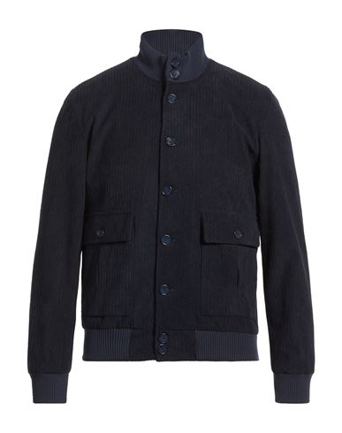 Man Jacket Midnight blue Size 36 Polyester, Cotton