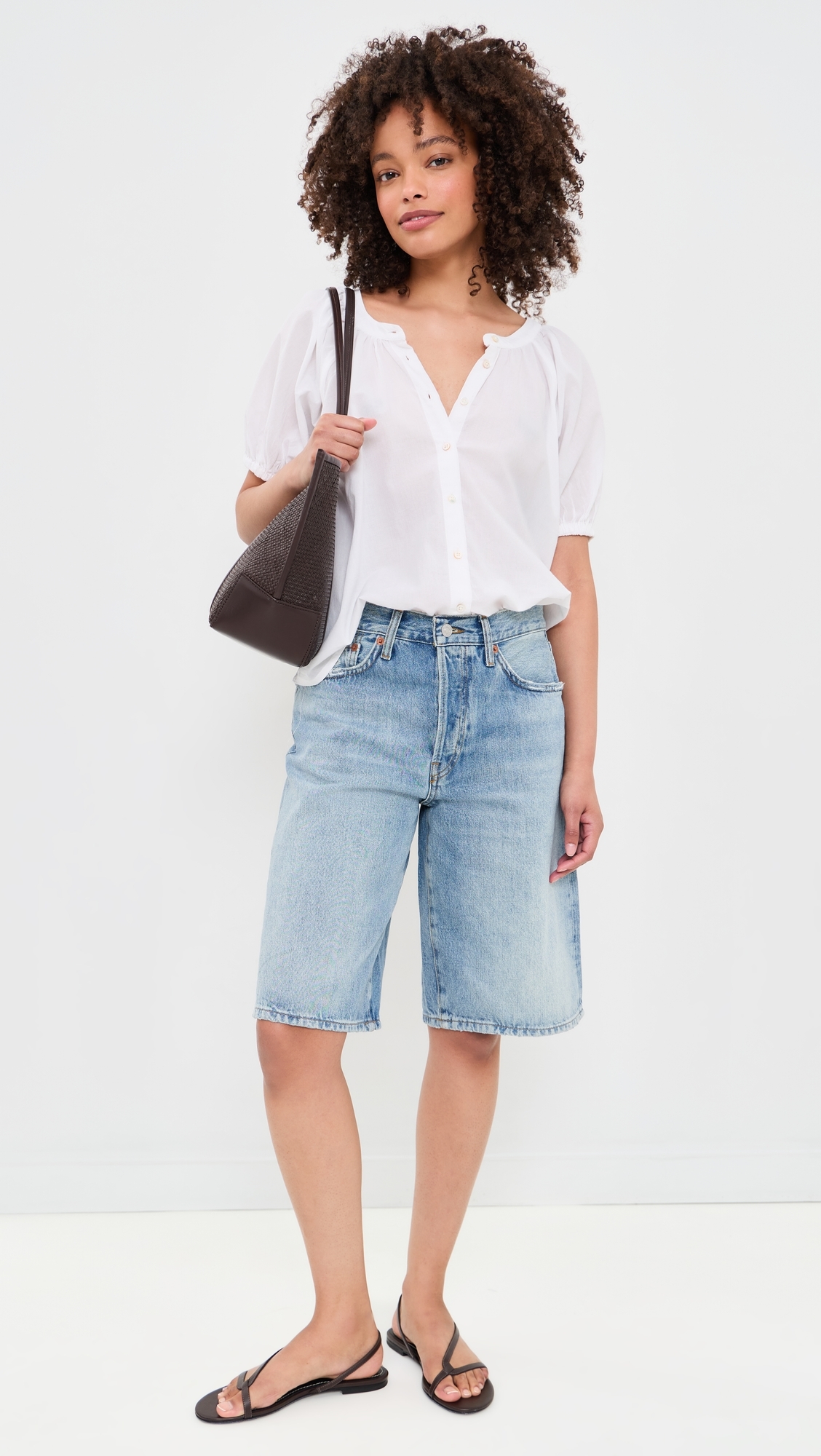 Voile Lettie Top White
