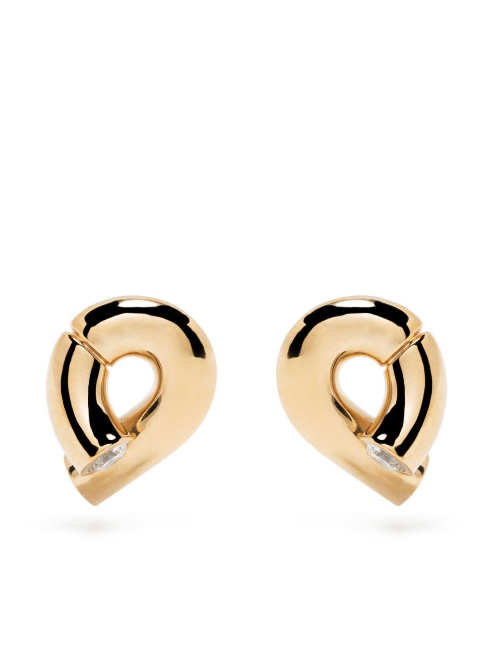 18kt yellow gold Oera diamond stud earrings