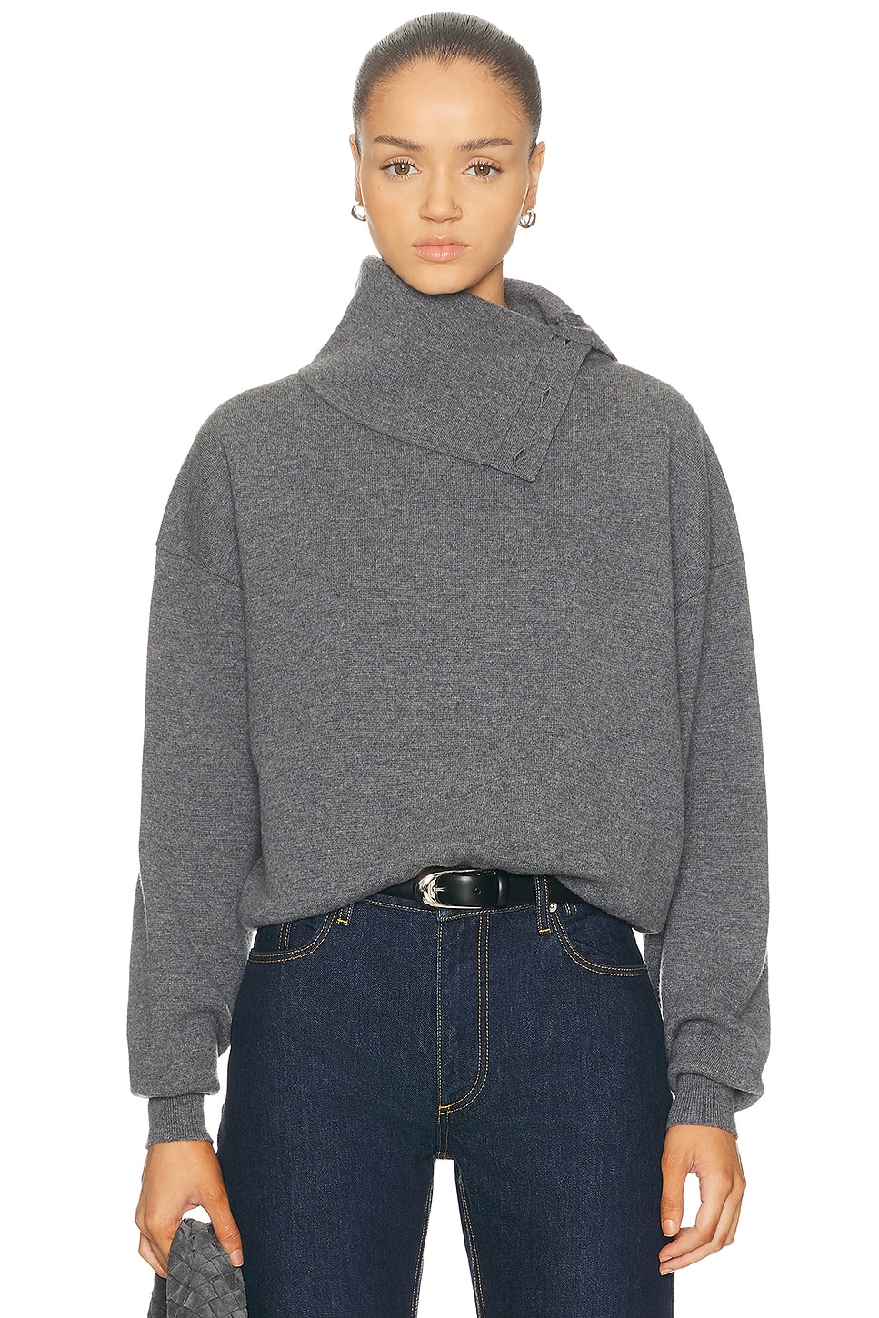 Haikure Cozy Knit Sweater in Grey - Grey. XS also in L