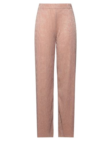 Woman Pants Blush Size M Polyester, Lurex