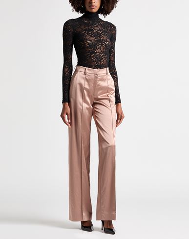 Woman Pants Antique rose Size 6 Viscose, Cotton