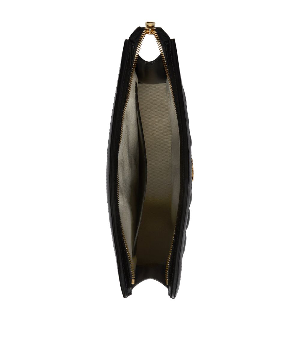 Leather GG Matelassé Pouch