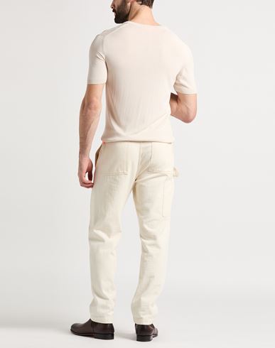 Man Sweater Beige Size L Viscose, Polyester