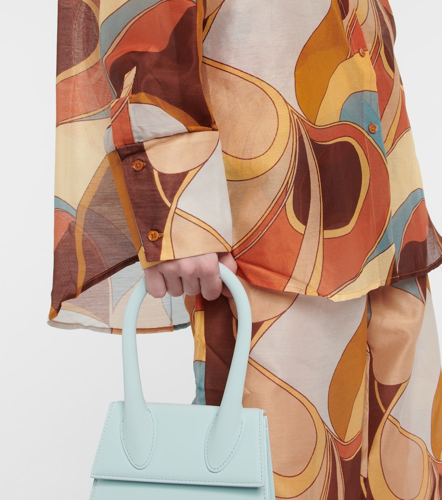 SIR Printed cotton and silk shirt