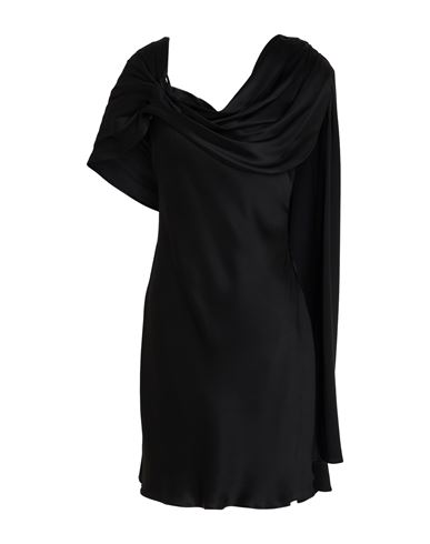 Woman Mini dress Black Size 2 Acetate, Silk