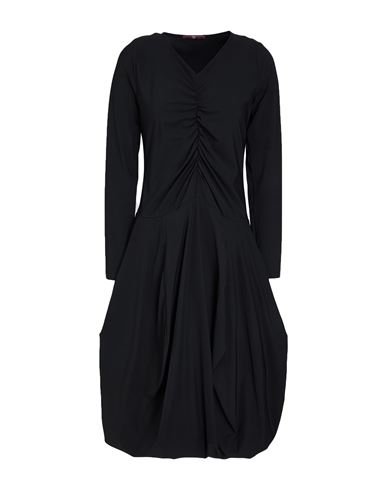 Woman Midi dress Black Size 10 Nylon, Elastane