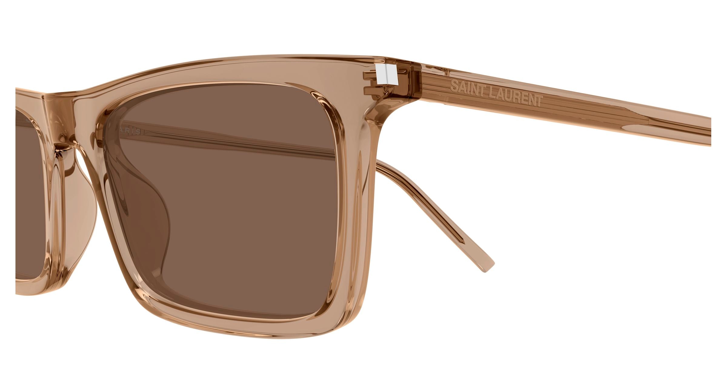 SAINT LAURENT Unisex SAINT LAURENT SL 890 BETTY THIN 005 Sunglasses Acetate Brown Brown Squared